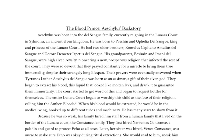 write your dnd backstory